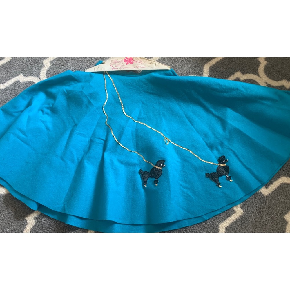 Handmade adjustable felt poodle skirt free size